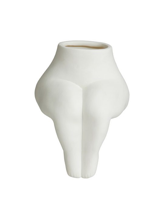 Nordal - AVAJI - Vase - Sitting Lower Body - Hvid