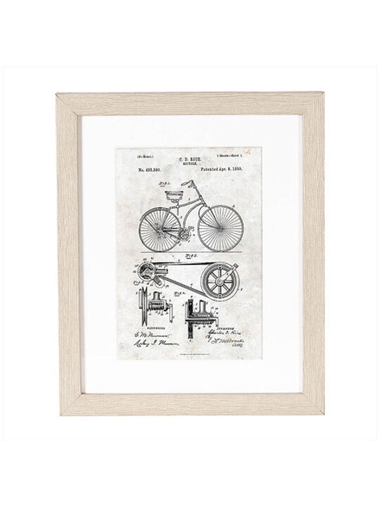Incado - Patent - Cykel - 21 x 25 cm inkl. ramme