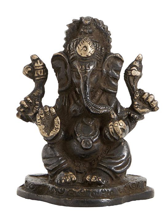 Nordal - Ganesh - Figur - Sort messing - 7 cm.