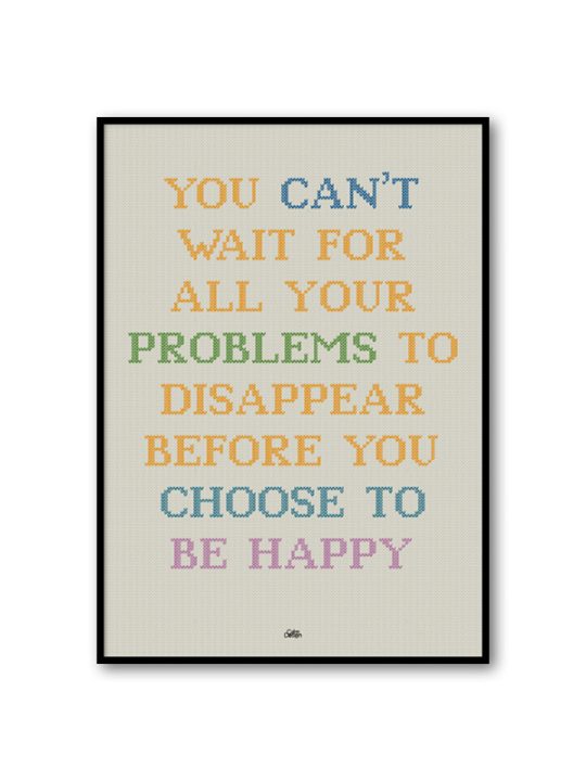 Calm Design - Be Happy - Poster - A4